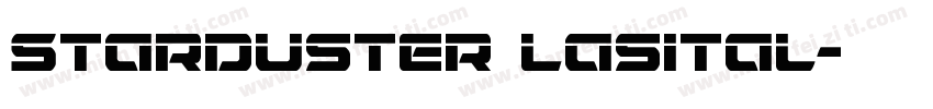 Starduster Lasital字体转换